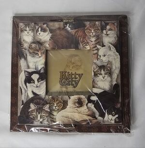​Kitty City 3x3 Photo Frame Revelations Cats Kittens Collage Art NIP CUTE!